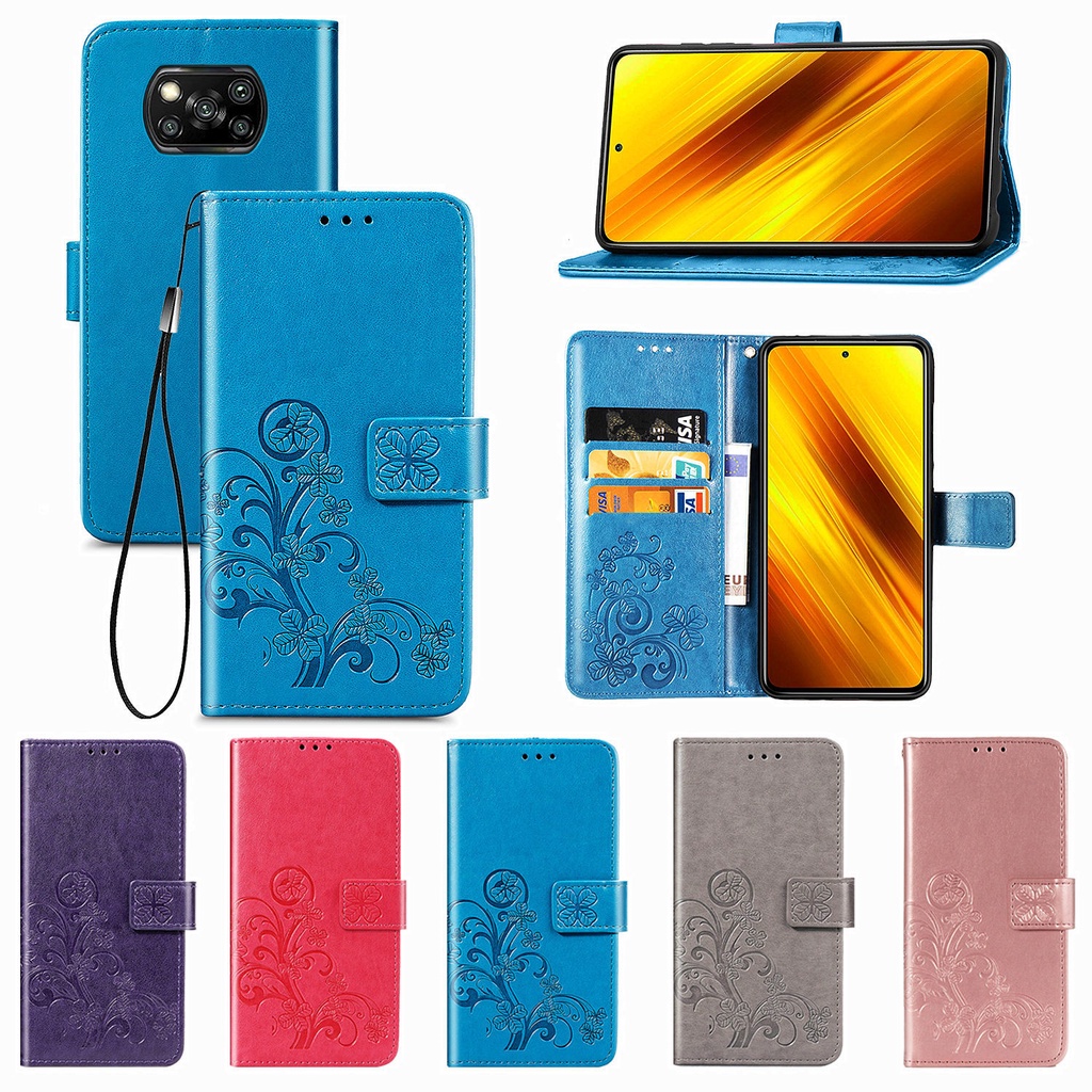 Bao Da Nắp Gập In Hoa 3d Cho Xiaomi Mi 10 Note10 Cc9 9t Pro 8 Lite Cc9E 9 Se