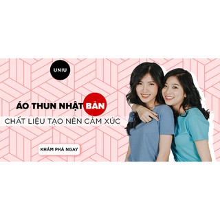Áo thun trơn nữ cổ tròn UNIU đỏ đô