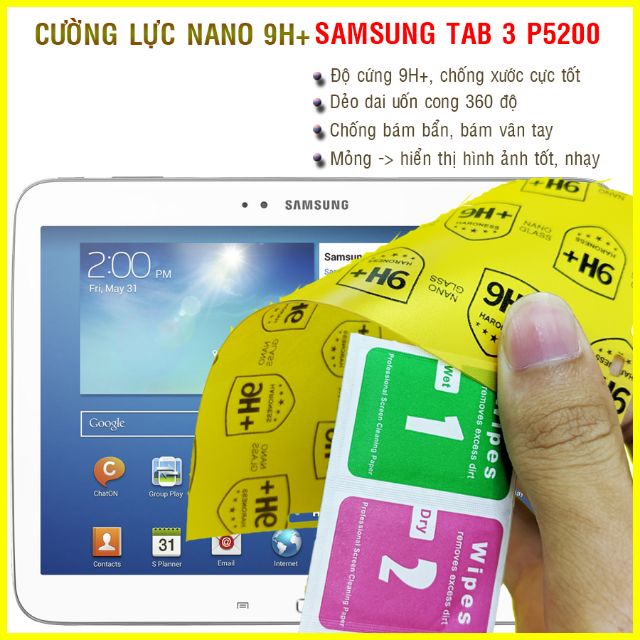 Dán cường lực dẻo nano Samsung Tab 3 10.1 inch P5200