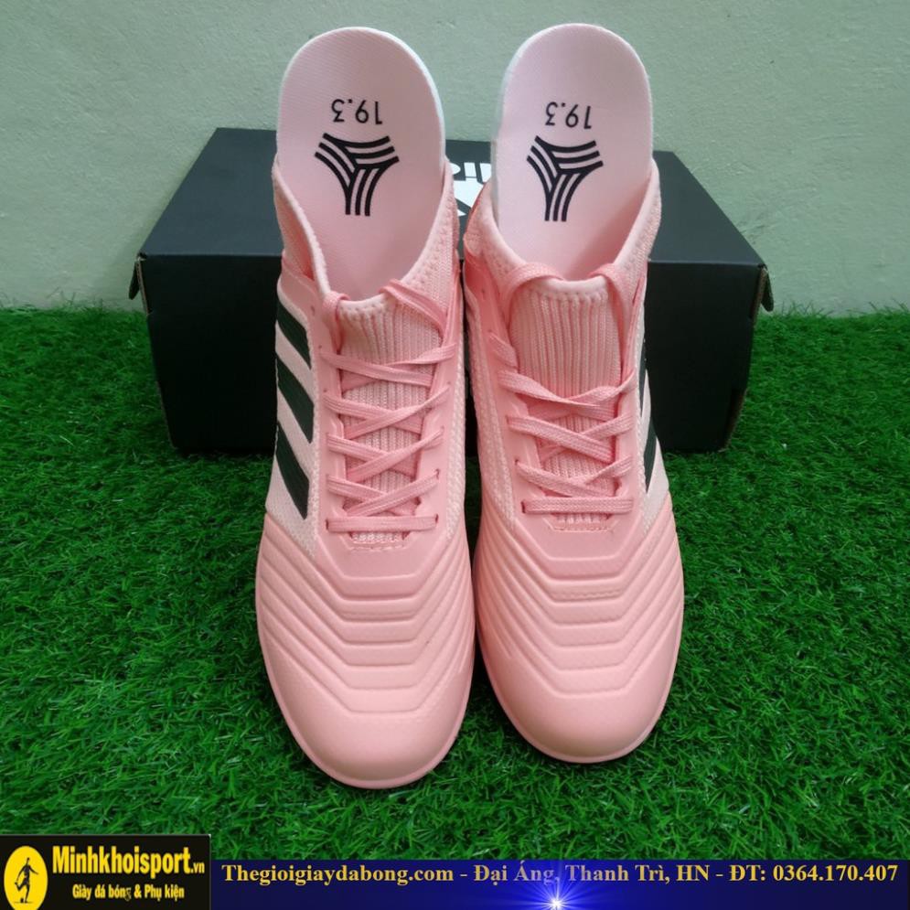 Tết ĐẠI TIỆC 12-12 [Hót] Giày Đá Bóng TQ Adidas Predator 19.3 TF Màu Hồng Cổ Cao Sút Mạnh new ☑ ! 🌺 * . * ' ' /