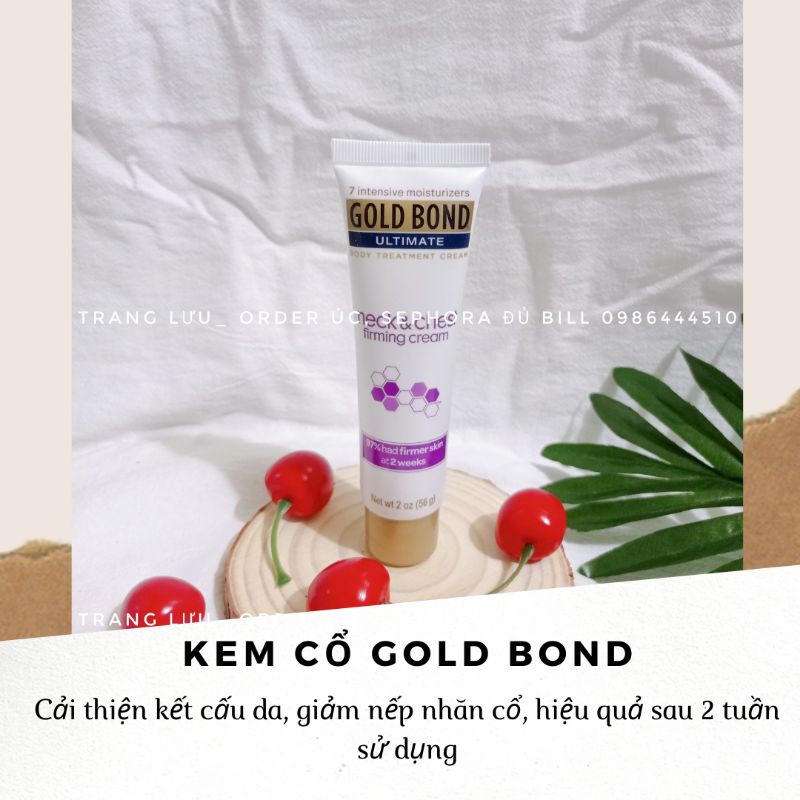 Chính Hãng- Kem Cổ Gold Bond Giảm Nhăn Da Cổ Hiệu Quả