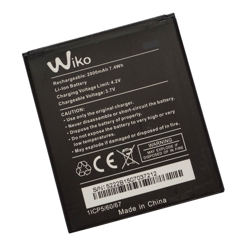 Pin Wiko Rainbow Lite dung lượng 2000mAh (Đen)