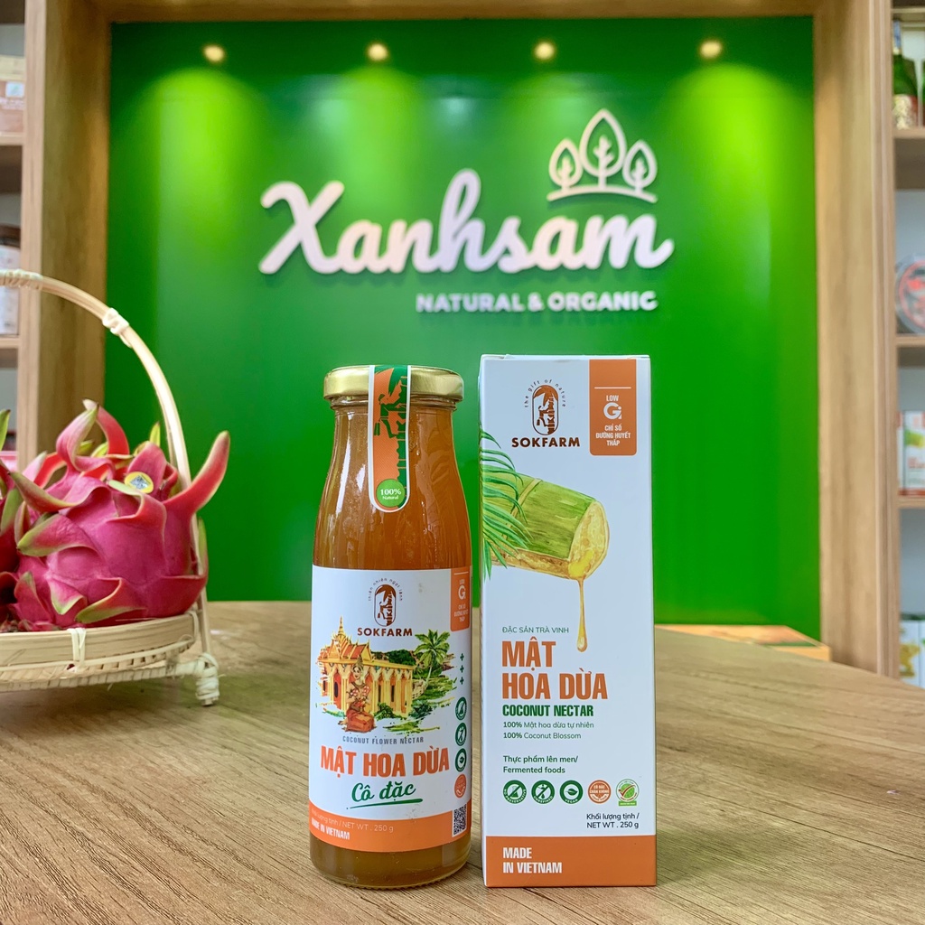 Mật Hoa Dừa SokFarm 250g - XanhSam Organic