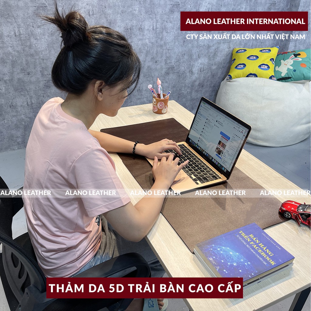 [Hình Thật / Giá Xưởng] Thảm Da Trải Bàn 5D Màu Nâu CaFe Chống Thấm, Chống Trầy, Tiện Lợi, Bảo hành 2 Năm Tại Xưởng