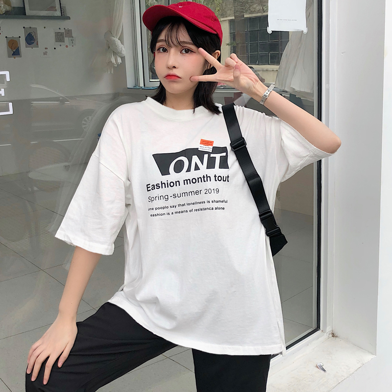 NRVP Áo Thun Nữ Ngắn Tay Dáng Rộng Thời Trang Năm 2021