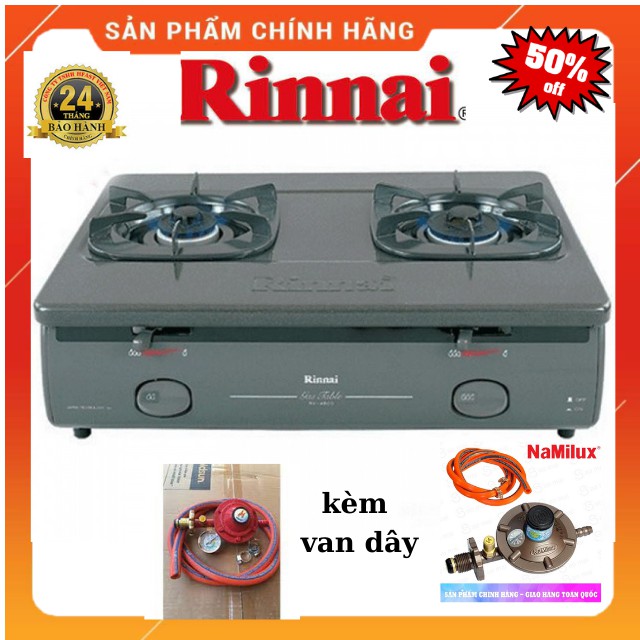Bếp Gas dương Rinnai RV-4680G+ van dây- BẢO HÀNH 24 THÁNG