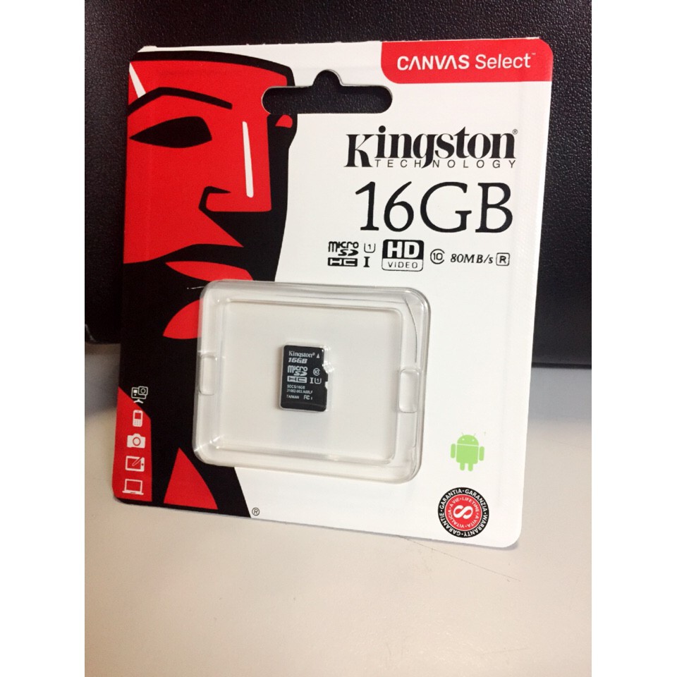 [siêu rẻ] Thẻ nhớ 16gb Kingston chính hãng full box [shop yêu thích] | BigBuy360 - bigbuy360.vn