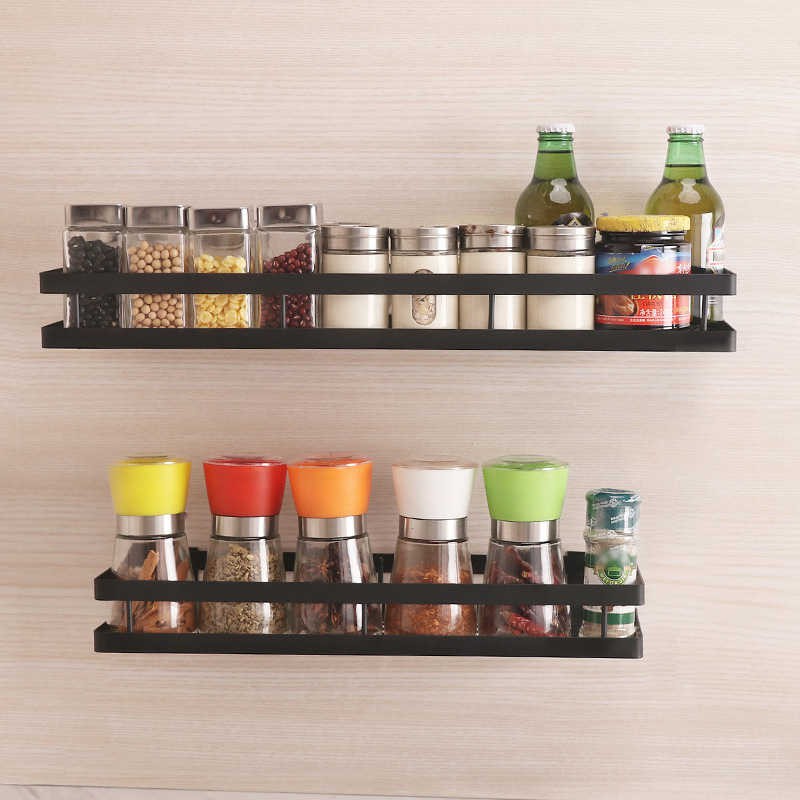 Kệ Đựng Gia Vị, Kệ Để Đồ Nhà Tắm, Nhà Bếp Chất Liệu Thép Carbon Sơn Tĩnh Điện Dài 30 - 40 - 50cm