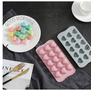 Khuôn silicon đổ sô cô la/ thạch/ kẹo dẻo hình trái tim