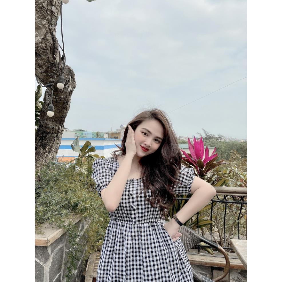 Đầm Bầu Công Sở🎀Váy Bầu Dáng Suông, Dáng Dài Qua Gối, Hoạ Tiết Kẻ Caro