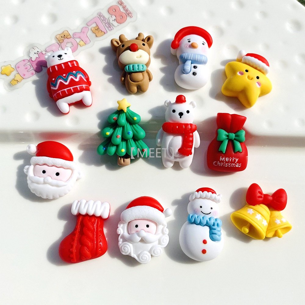 1 Túi Đồ Trang Sức Nhựa Hoạt Hình Giáng Sinh Ba Chiều DIY