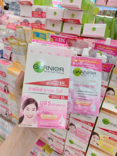 (BỘ 6 GÓI) Kem làm trắng da GARNIER Thái Lan 7ml