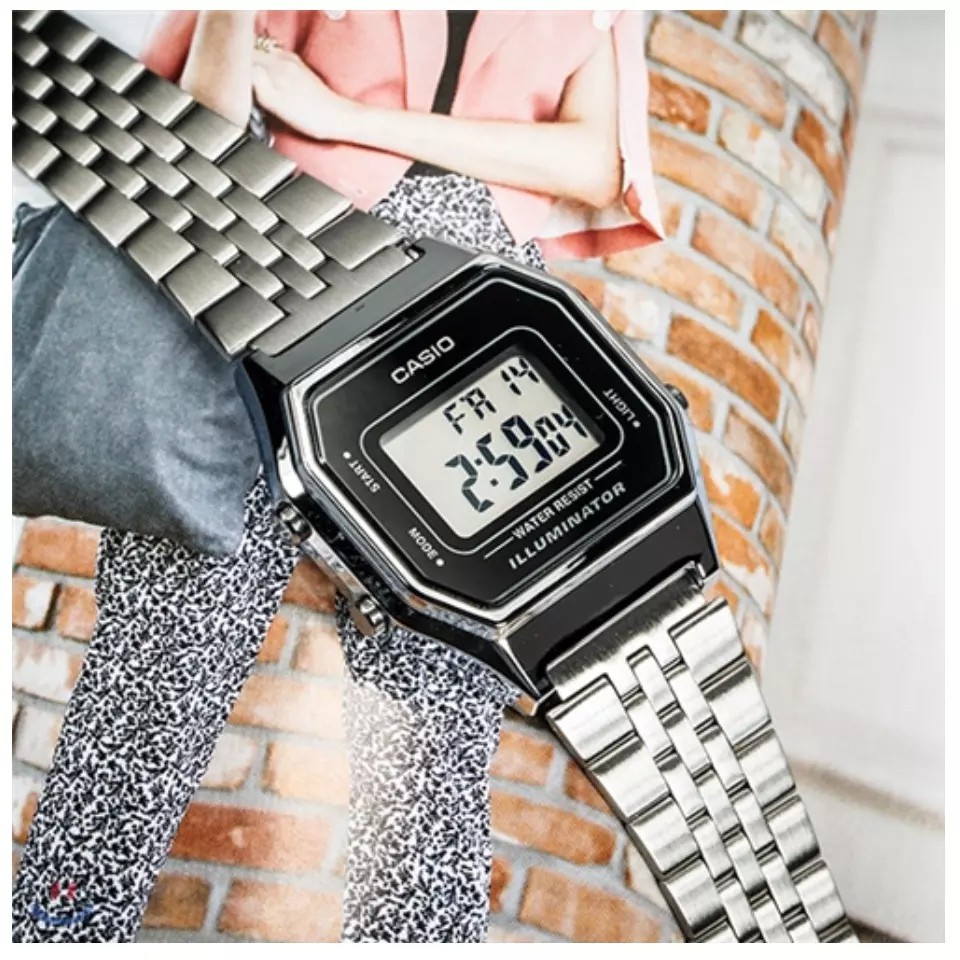 Đồng hồ nữ dây kim loại chính hãng casio LA680WA-1DF