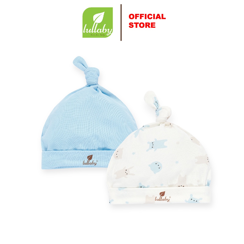 Lullaby - Set mũ thắt nút 2 chiếc NH434M - Size sơ sinh 3M