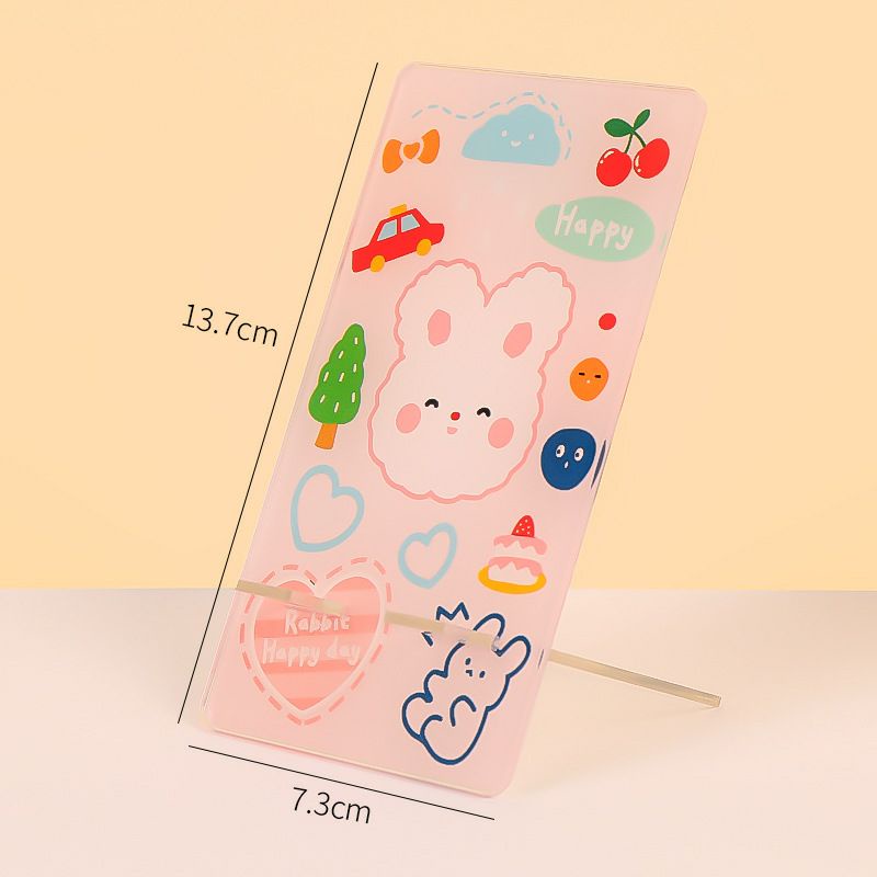 Kệ Để Điện Thoại Trong Suốt Hoạt Hình Cute/ Kệ Gác Sách