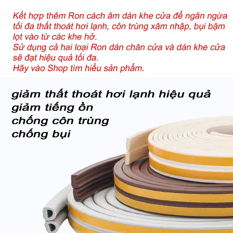  Ron dán chân cửa chống bụi chống côn trùng