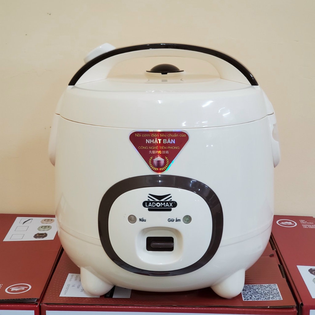 Nồi cơm điện Ladomax HA-7612 - Dung tích 1.2L, Lòng niêu chống dính - Công suất 500W