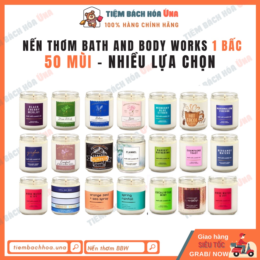 [Bill Us/ Link 2] Nến thơm Bath and Body Works 1 bấc 198g hàng Mỹ nhiều mùi cập nhật liên tục