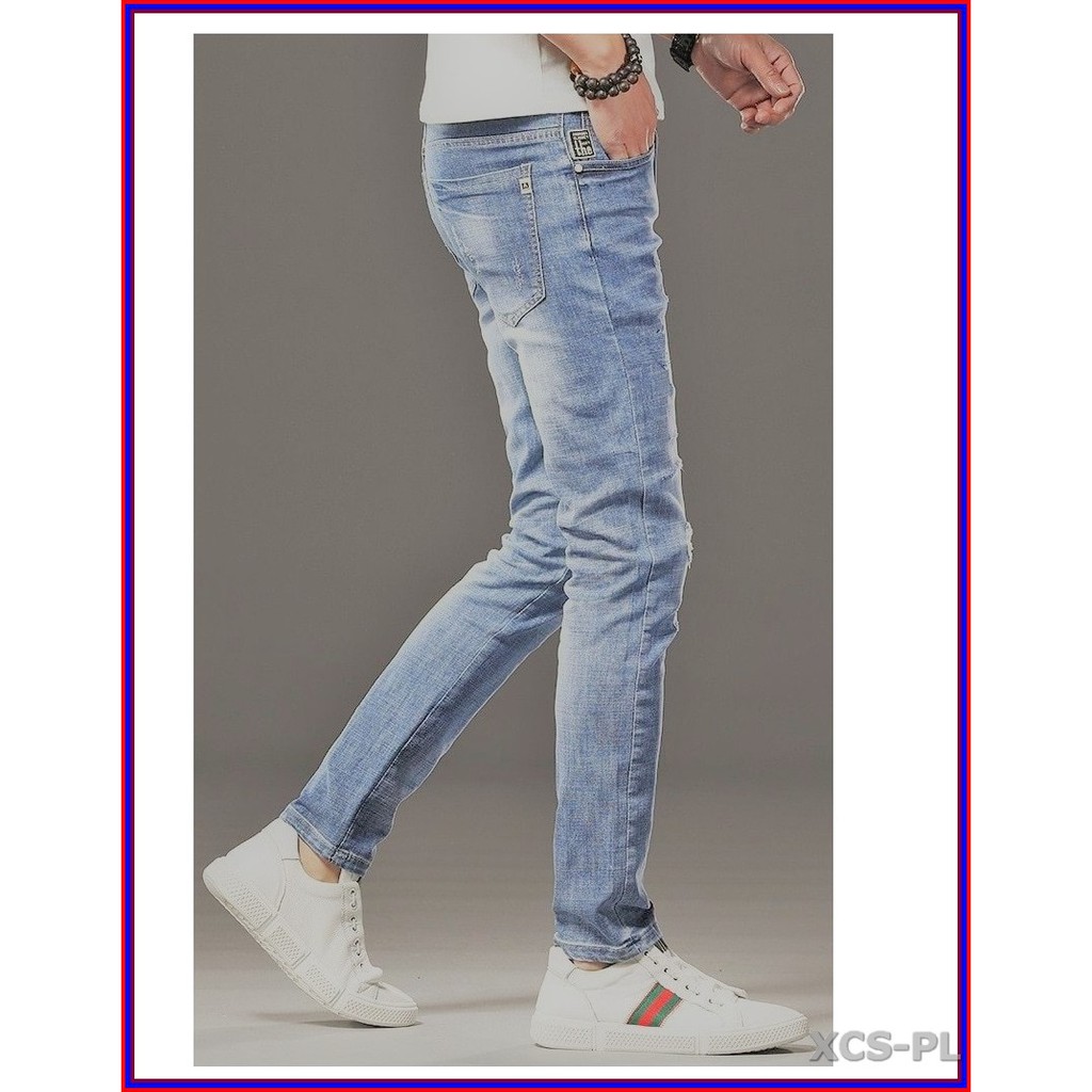 Quần jean nam cao cấp xanh bạc xước nhẹ 5678 không xù lông, không ra màu, chất giãn tốt 5n.3.100