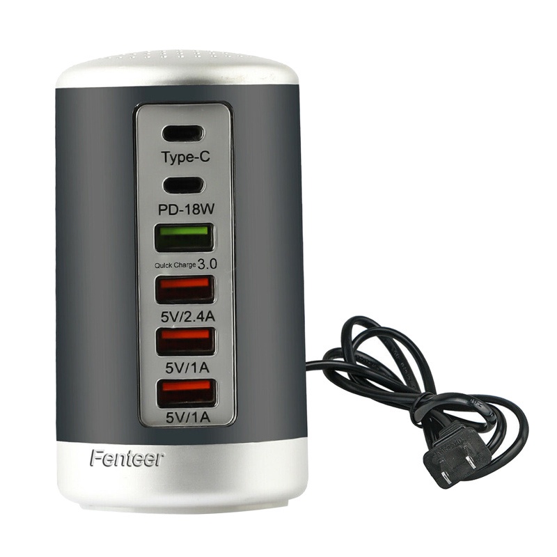 Tram sạc 6 cổng usb 6a thông dụng thích hợp cho máy tính bảng Apple