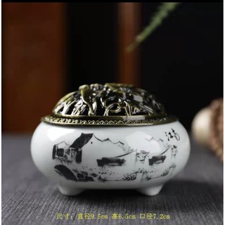 Lư xông trầm gốm sứ cao cấp