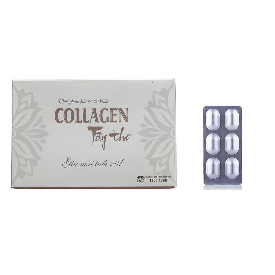 Viên uống trắng đẹp da, mờ nám, tàn nhang Collagen Tây Thi