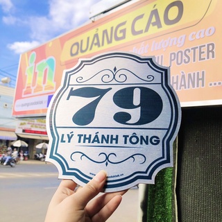 Bảng số nhà cắt CNC