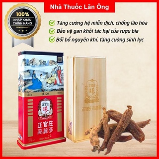 Củ hồng sâm khô hàn quốc hàng chính hãng hộp thiếc 150g, 300g