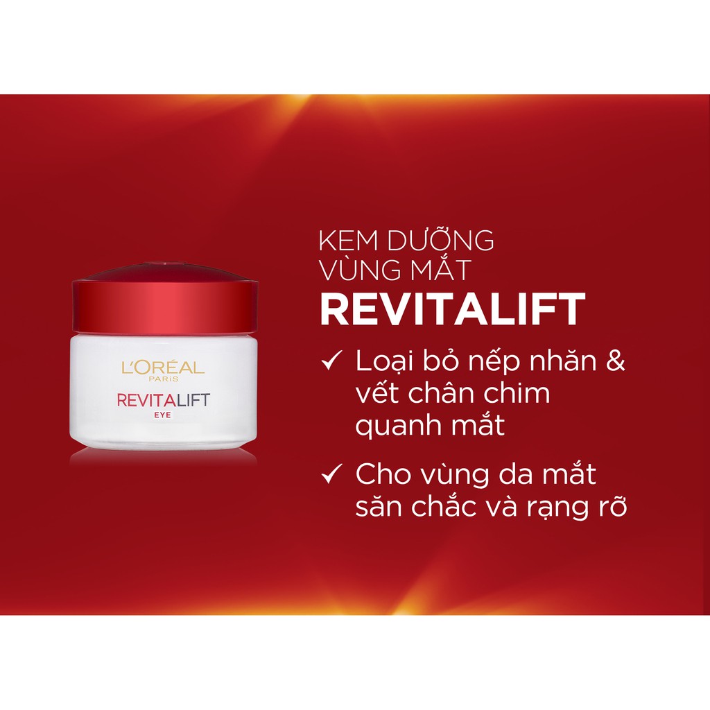 Kem mắt chống nhăn L'oreal revitalift Soin hydratant yeux 15ml Ouibeaute