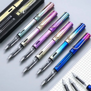 Bút Mực Nước Màu Sắc Gradient Ánh Kim Dành Cho Học Sinh / Văn Phòng