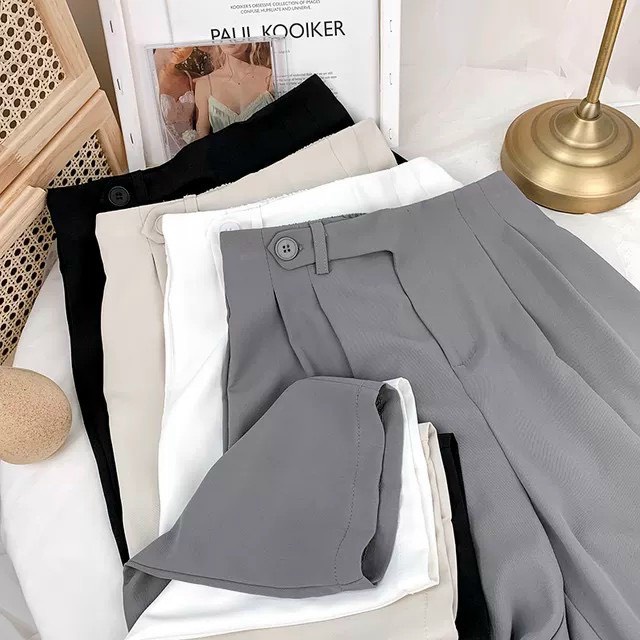 Quần Baggy nữ lưng chun sau co giãn thoải mái cạp tim lồng đai đỉa cá tính phom đẹp nhiều màu sắc.