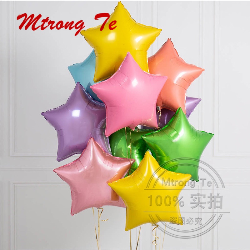 1 Bong Bóng Lá Nhôm Hình Ngôi Sao 18inch Trang Trí Tiệc Cưới / Sinh Nhật / Giáng Sinh