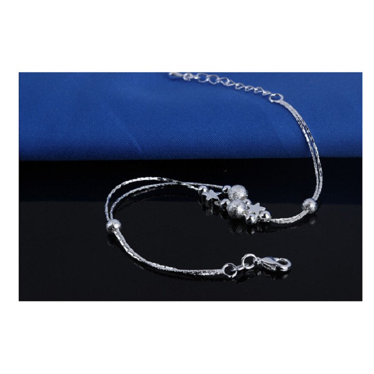 lắc chân nữ mạ bạc 925 dầy 2 lớp ngôi sao sang trọng-lc19 | BigBuy360 - bigbuy360.vn