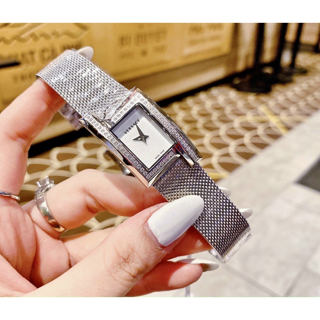 Đồng Hồ Nữ Ver-sace vuông nhí mặt shaphia