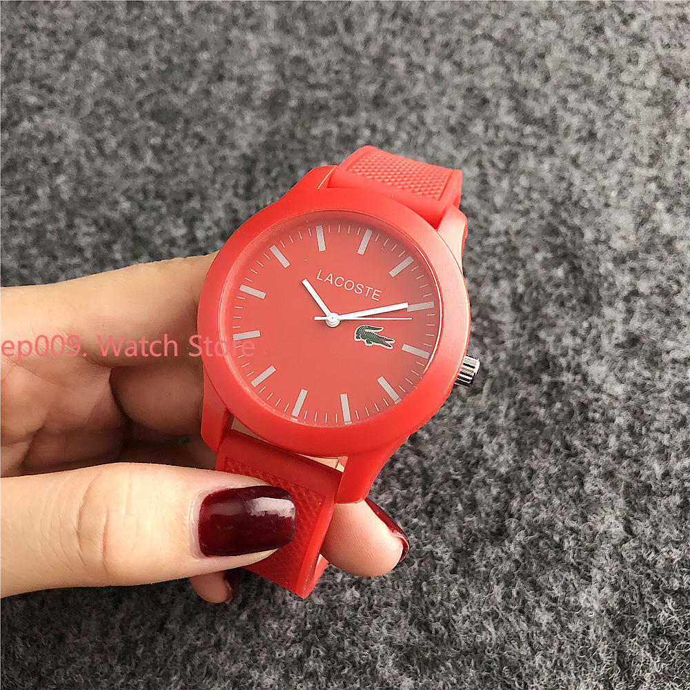 LACOSTE Đồng Hồ Quartz Dây Đeo Silicon Ey 001