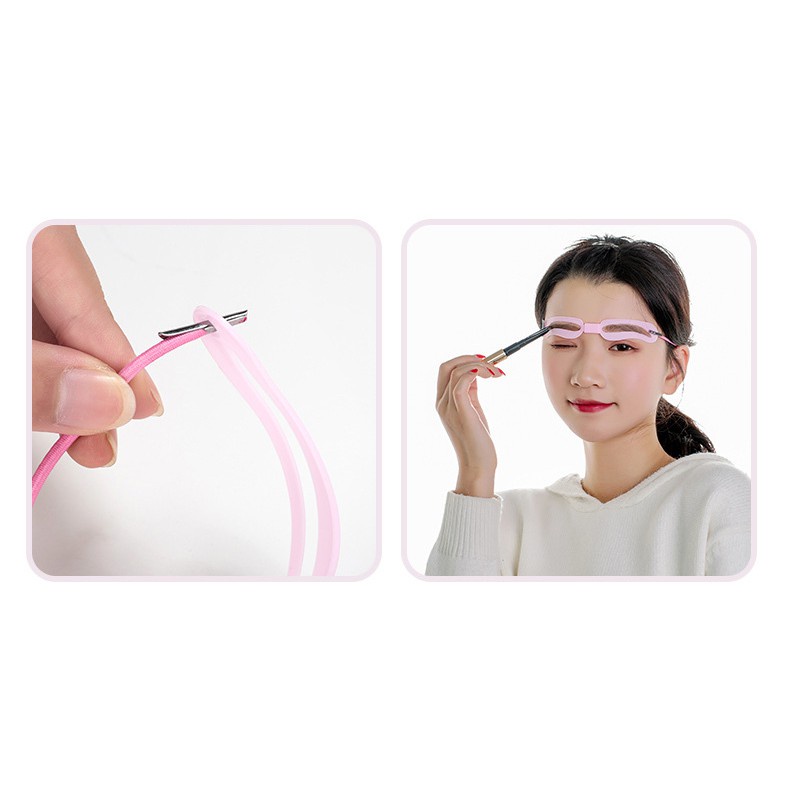 Khuôn kẻ lông mày 4 mẫu đẹp kèm dây đeo tiện lợi Mộc 68 shop