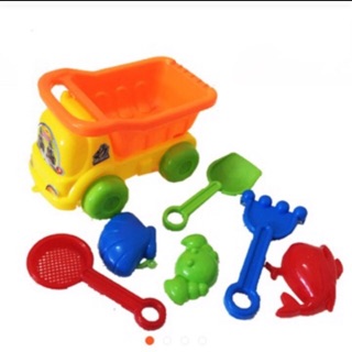 Ô Tô Chở Cát Kèm Dụng Cụ Loại Bé 18cm