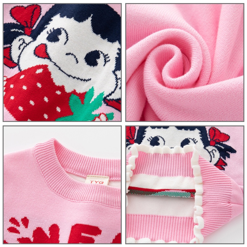 Áo sweater IQ Angel chất liệu cotton hai lớp cao cấp thời trang cho bé