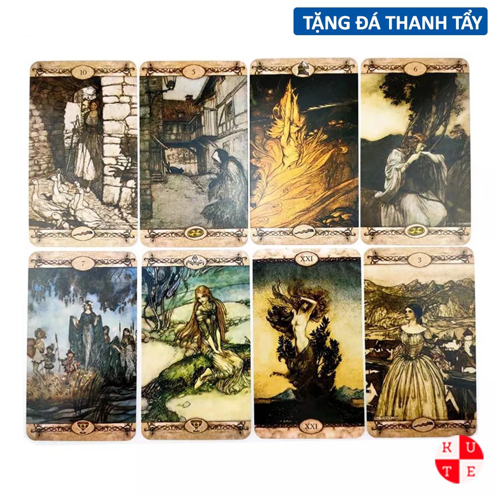 Bài Tarot Rackham 78 Lá Bài Tặng File Tiếng Anh Và Đá Thanh Tẩy B19