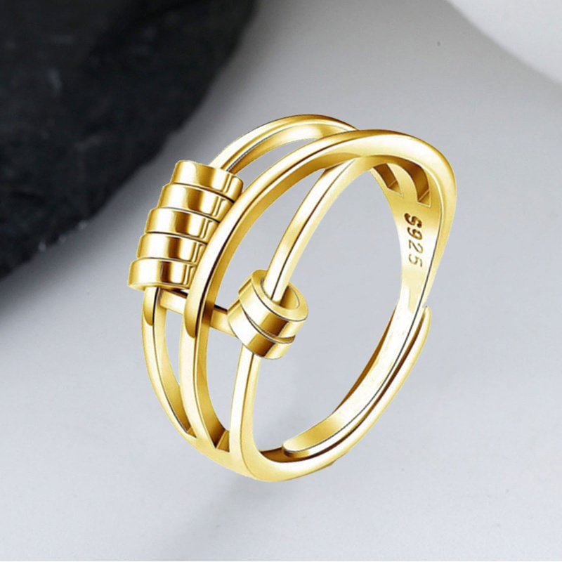 Nhẫn Hở Đính Hạt Có Thể Điều Chỉnh Kích Thước