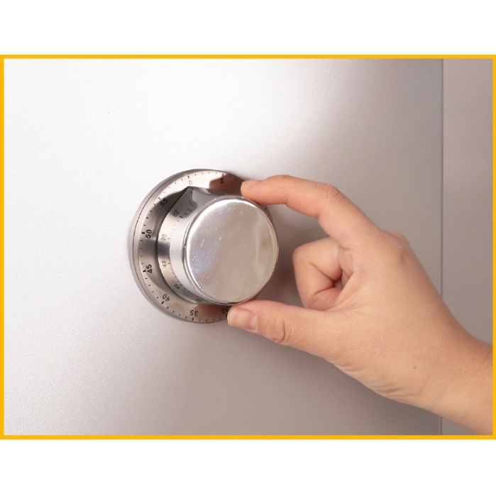 Đồng hồ hẹn giờ nấu ăn DH85 Taiwan inox 304 sáng bóng đếm ngược thời gian nấu có chuông báo dùng trong nhà bếp Hcm