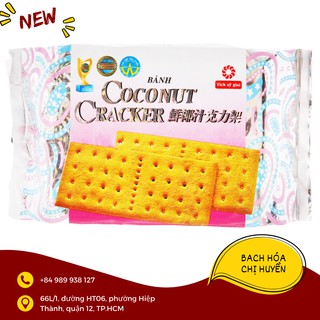 Bánh quy phủ đường Coconut Baobing gói 180g (Bánh quy bao bạc vuông)
