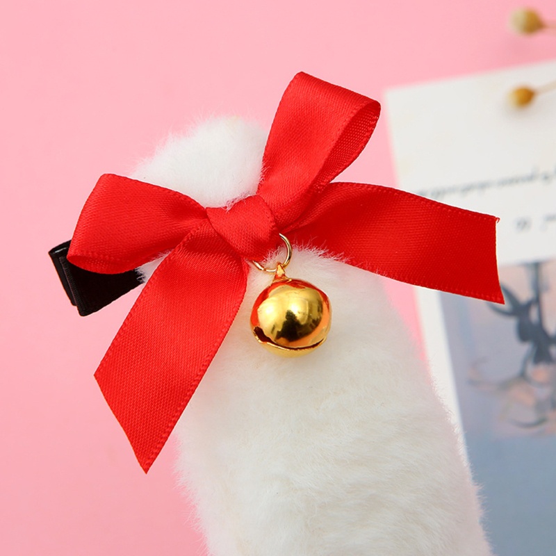 1 Cặp Kẹp Tóc Hình Tai Thỏ Ruy Băng Dành Cho Hóa Trang