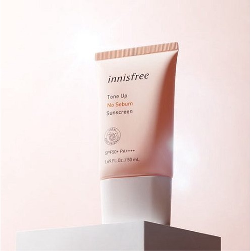 Kem Chống Nắng Nâng Tone Kiềm Dầu Innisfree Tone Up No Sebum Sunscreen 50ml - Chính Hãng Hàn Quốc