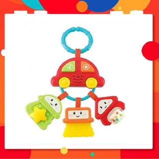 Xúc xắc gặm nướu hình ô tô hiệu Winfun có đèn nhạc, trẻ được chơi đùa, phát triển giác quan làm dịu ngứa lợi