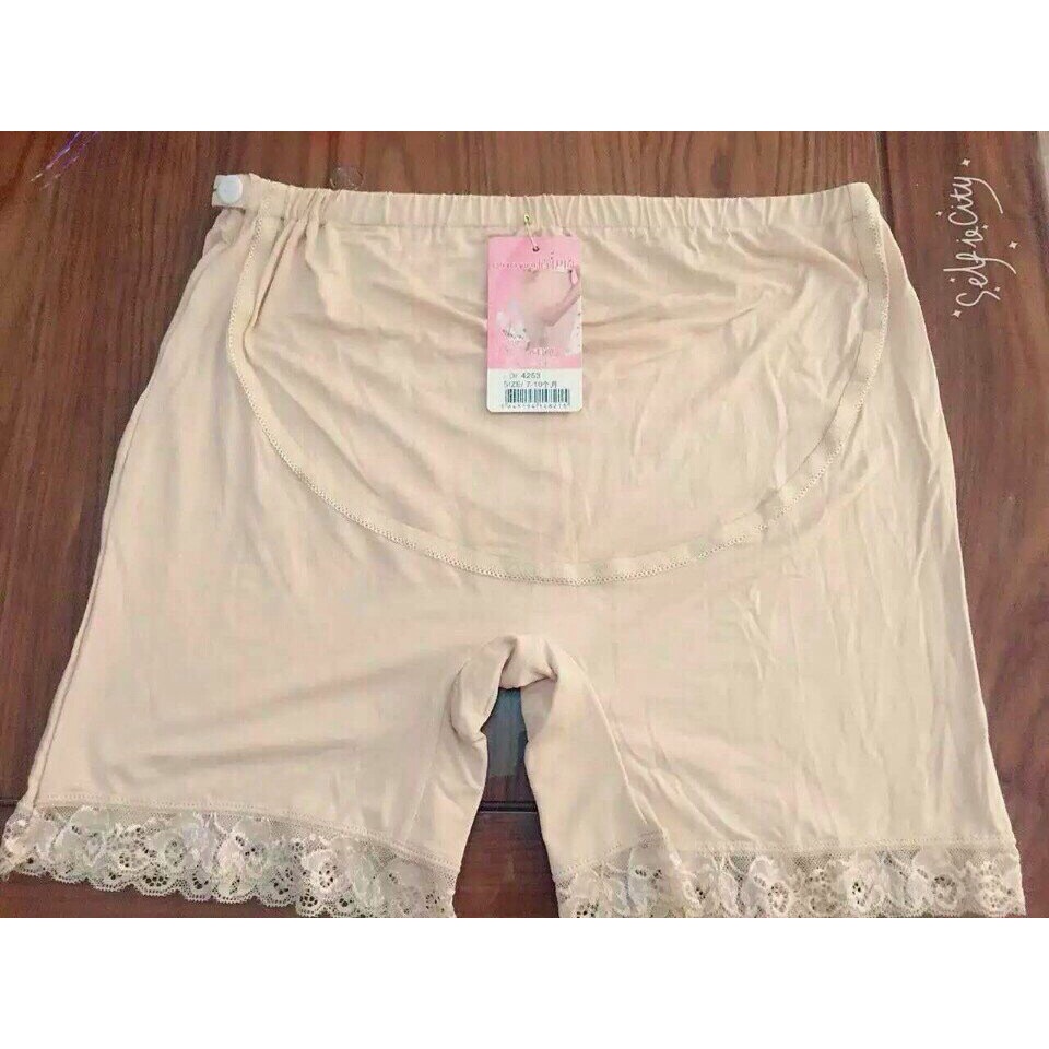 [size 40-85kg] Quần bầu đùi mặc trong váy vải cotton lạnh co dãn thoải mái mềm mát thấm mồ hôi tốt có lưng thun chỉnh