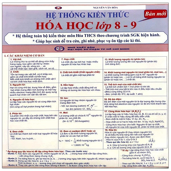 Sách Hệ Thống Kiến Thức Hóa Học 8-9