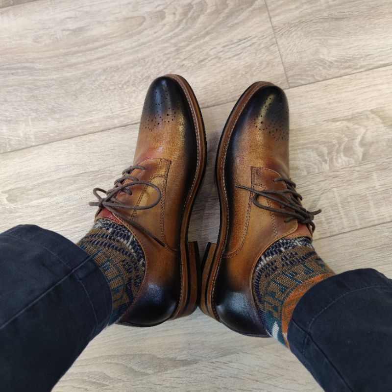 Giày tây nam công sở derby cao cấp 1501-2