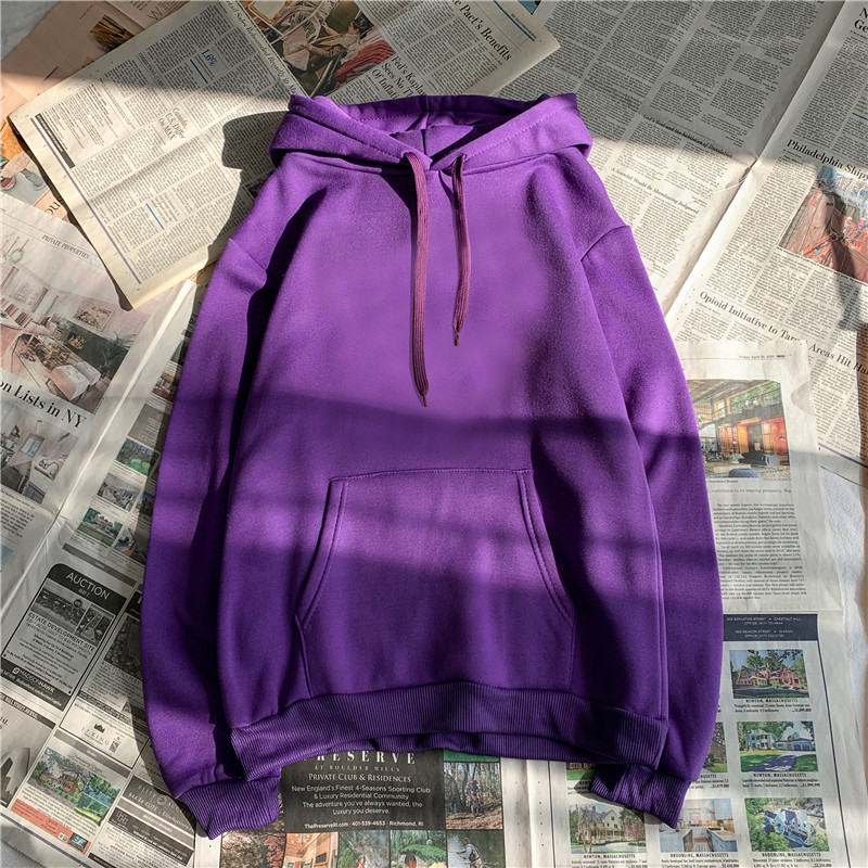 Áo Hoodie Tay Dài Dáng Rộng Phối Màu Cá Tính Trẻ Trung Phong Cách Hàn Quốc Cho Nam