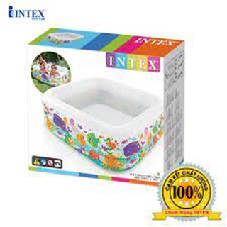 Hồ bơi phao cho bé intex 57471, thành bể 3 tầng bơm hơi